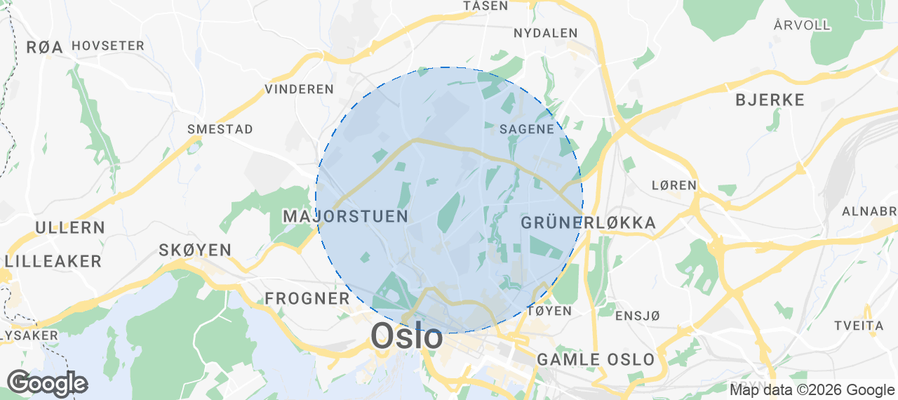 St. Hanshaugen Airbnb map